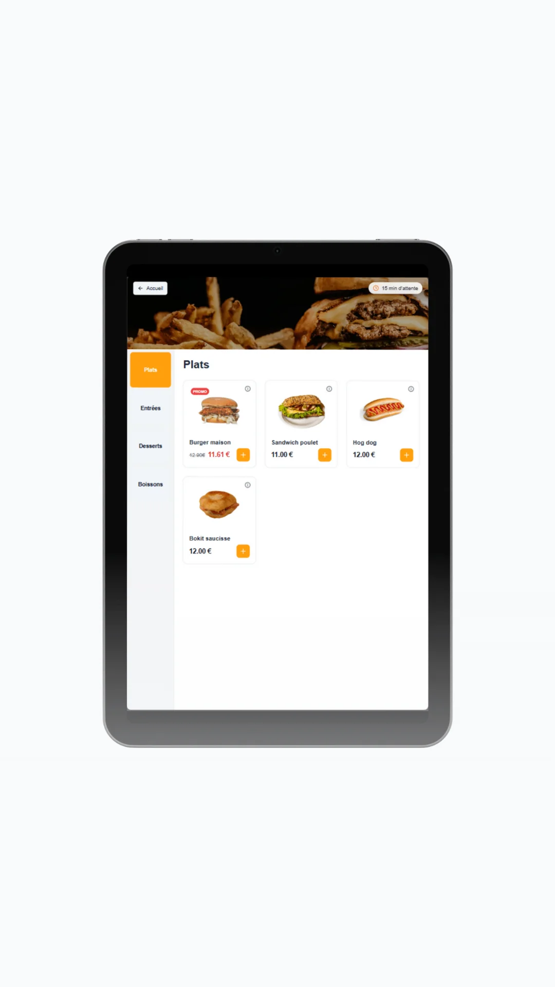 Menu borne